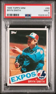 1985 TOPPS MINI # 88 BRYN SMITH PSA 9 MAC FINEST GRADED  100 MADE  * 1612 - Picture 1 of 5