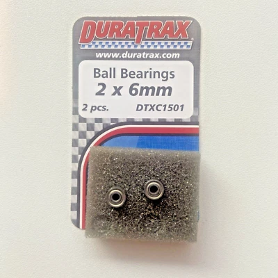 Vintage Duratrax DTXC1501 Ball Bearings 2×6mm 2pcs NEW OLD INVENTORY - Image 1 of 3