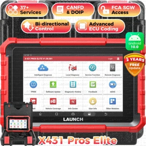 LAUNCH X431 Pros Elite V+PRO5 Bidirectional Car Diagnostic Scanner ECU Coding - Picture 1 of 20