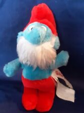 Vintage 1981 Papa Smurf 7" Plush Toy Wallace Berrie & Co- Good Condition 