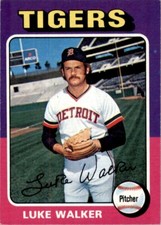 1975 Topps Baseball Luke Walker (A) Detroit Tigers #474