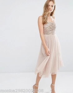 Maya Midikleid Party Abschlussball Tüll UK 8 12 14 - Bild 1 von 6