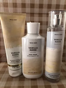 BATH AND BODY WORKS Vanilla Suede Body Cream, Body Wash And Frag Mist - Picture 1 of 2