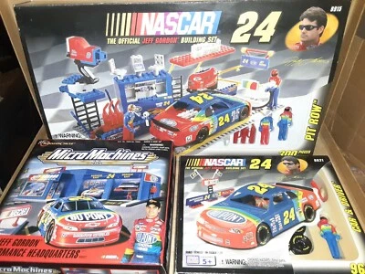 Jeff Gordon Mega Bloks & Micro Machines Racing Playsets Brand New (1999) - Image 1 of 4