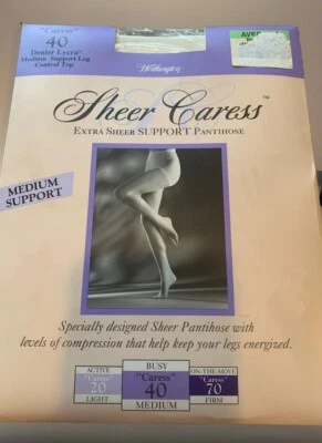 Worthington Sexy Sedoso Extra Transparente Caricia Pantihose Control Top Hueso Promedio Nuevo de Lote Antiguo Foto 1 de 4