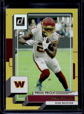 2022 Donruss #178 Dyami Brown Premium Press Proof - Image 1 of 2