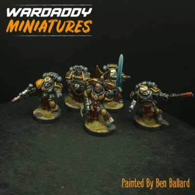 Warhammer 40k Pintado Profesional Escorpiones Rojos Marines Espaciales ×5 T10 Games Workshop Foto 1 de 4