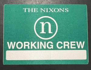 The Nixons Satin Backstage Pass Unused - Picture 1 of 1