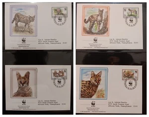 O) 1998 BURUNDI, WWF - WORLD WILDLIFE FUND, FELIS SERVAL, FDC XF - Picture 1 of 1