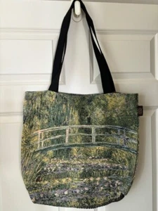 Monet Bridge of Giverny France Large Size Tapestry Tote Shoulder Bag - Picture 1 of 5