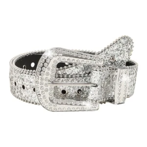 Crystal Buckle Waistband Women and Girl Sequined Belt Fashion Waist Accessories - Zdjęcie 1 z 8