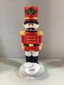 14" Blow Mold Tabletop Soldier Lighted battery  Christmas - Picture 1 of 2