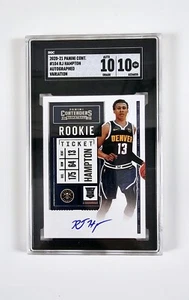 2020-21 Panini Contenders RC #104 RJ Hampton Variation Premium Ed Auto SGC 10/10 - Bild 1 von 1