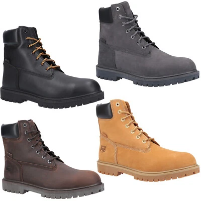 Timberland Pro Iconic Safety Boots Mens Leather Alloy Toe Cap Work Shoe
