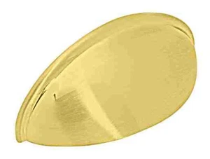 (5 Pack) 2-1/2 inch Plain Cup Pull Polished Brass - Bild 1 von 1