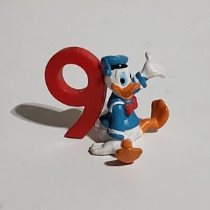 Vintage Applause Disney Donald Duck #9 Birthday PVC Cake Topper Figure 2" - Picture 1 of 4