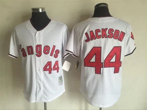 Men's Reggie Jackson Button Vintage Jersey - Picture 1 of 10