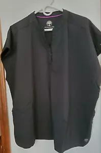 Healing Hands Women's Black Scrub Top - Size 2X - Picture 1 of 4