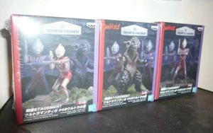 Bandai Tokusatsu Stagement #49 Ultraman Tiga PVC Figure Tsuburaya MISB Set of 3 - Picture 1 of 3