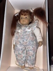 New Original Heidi Ott Redhead Baby Girl Doll, Swiss Design, Handmade Human Hair
