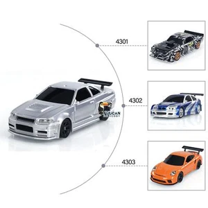 US Stock 1/43 Ready to Run 4WD RC Mini Drift Racing Cars Electric Model 15KM/H - Picture 1 of 16