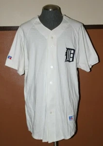 Maglietta vintage nuova senza etichette rara Russell Athletic Detroit Tigers MLB USA (taglia XL) - Foto 1 di 7