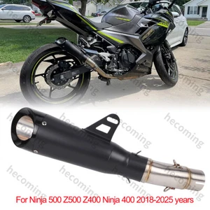 NINJA 500 Exhaust System Slip On Muffler For Kawasaki Z400 NINJA 400 2018-2025 - Foto 1 di 5