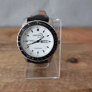 Watch Gear Tourneau Men's Watch 41mm  Silver Tone Day Date Tachymetre - Picture 1 of 13