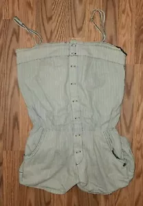 Women's ever spaghetti strap button up jumper one piece size small - Picture 1 of 6