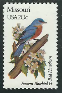 Scott #1977A... 20 Cent...State Birds & Flowers/Missouri... 5 Stamps - Picture 1 of 1