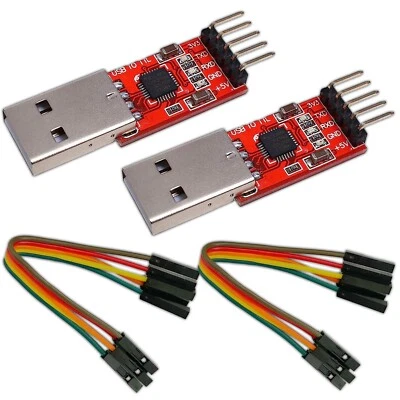 2pcs USB to TTL CP2102 UART Module 5Pin Serial Converter 3.3V 5V - Image 1 of 4