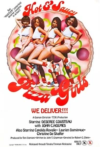 Hot & Saucy Pizza Girls 1978 Adult Movie Poster Art Sexploitation - Picture 1 of 1