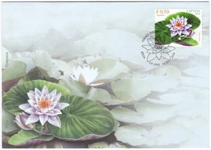 Latvia FDC 2016, Flora of Latvia - Water Lily , mint - Picture 1 of 1