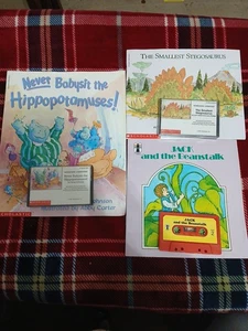 Vintage Paperback Children's Books With Cassette Tapes Jack And The Beanstalk - Imagen 1 de 3