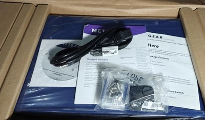 New open box NETGEAR FS728TP-100NAS 24P FE PoE Smart Managed Pro Switch - Image 1 of 4