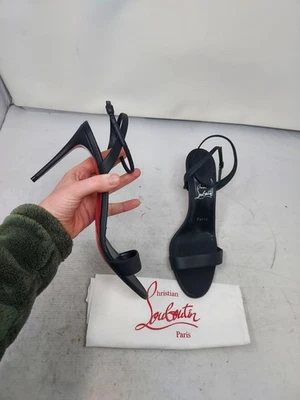 Christian Louboutin Loubigirl All Black Ankle Strap Heel Sandale EU 41 US 11 - Bild 1 von 4