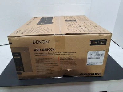 Denon AVR-X3800H 9.4 Channel AV Surround Receiver 8K Ultra HD HDR10+ 100V - Image 1 of 4