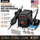 780W  Digtial Soldering iron Station Kit Hot Air Desoldering Rework station Tool