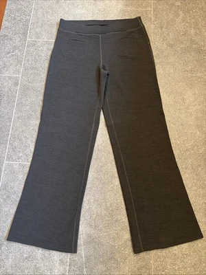 Ibex Wide Leg Izzi Sweatpants Gray Wool Comfort Lounge Athleisure Womens L - Image 1 of 4