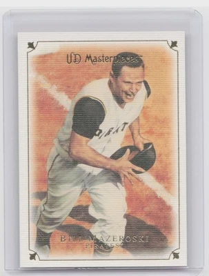 2007 Upper Deck Masterpieces Bill Mazeroski #4 Pirates - Image 1 of 2
