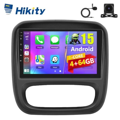9" CarPlay 4+64GB 8Core Android Autoradio Für Opel Vivaro B Renault Trafic 3 GPS - Bild 1 von 4