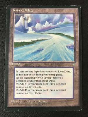 MTG Ice Age River Delta RESERVED LIST Land HP - Image 1 of 2