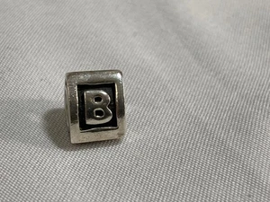 Original Pandora 925 Sterling Silber Alphabet Buchstabe B Charm - Bild 1 von 3