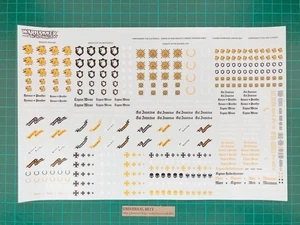 Empire Knight Large Transfer Sheet Knights Warhammer Old World W8 - Picture 1 of 1