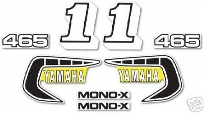 1981 YAMAHA YZ465 COMPLETE DECAL / GRAPHICS KIT STANDARD - Image 1 of 1