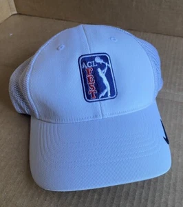ACL Fest Mütze Nike PGA Tour Golfmütze Cap weiß FlexFit M/L - Bild 1 von 6