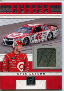 2018 Donruss Racing NASCAR Rubber Relics Race Used Tire Kyle Larson