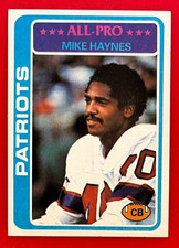 1978 Topps MIKE HAYNES #380 New England Patriots ALL-PRO Football Card - EX-MT