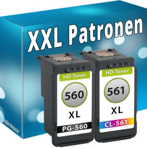Druckerpatronen für Canon PG-560 + CL-561 XL PIXMA TS5350 TS 5351 5353 7450 7451 - Afbeelding 1 van 11