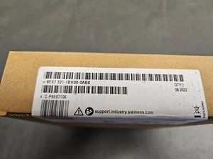 SIEMENS 6ES7521-1BH00-0AB0 SIMATIC S7-1500, 16PT DIGITAL INPUT MODULE - Picture 1 of 2